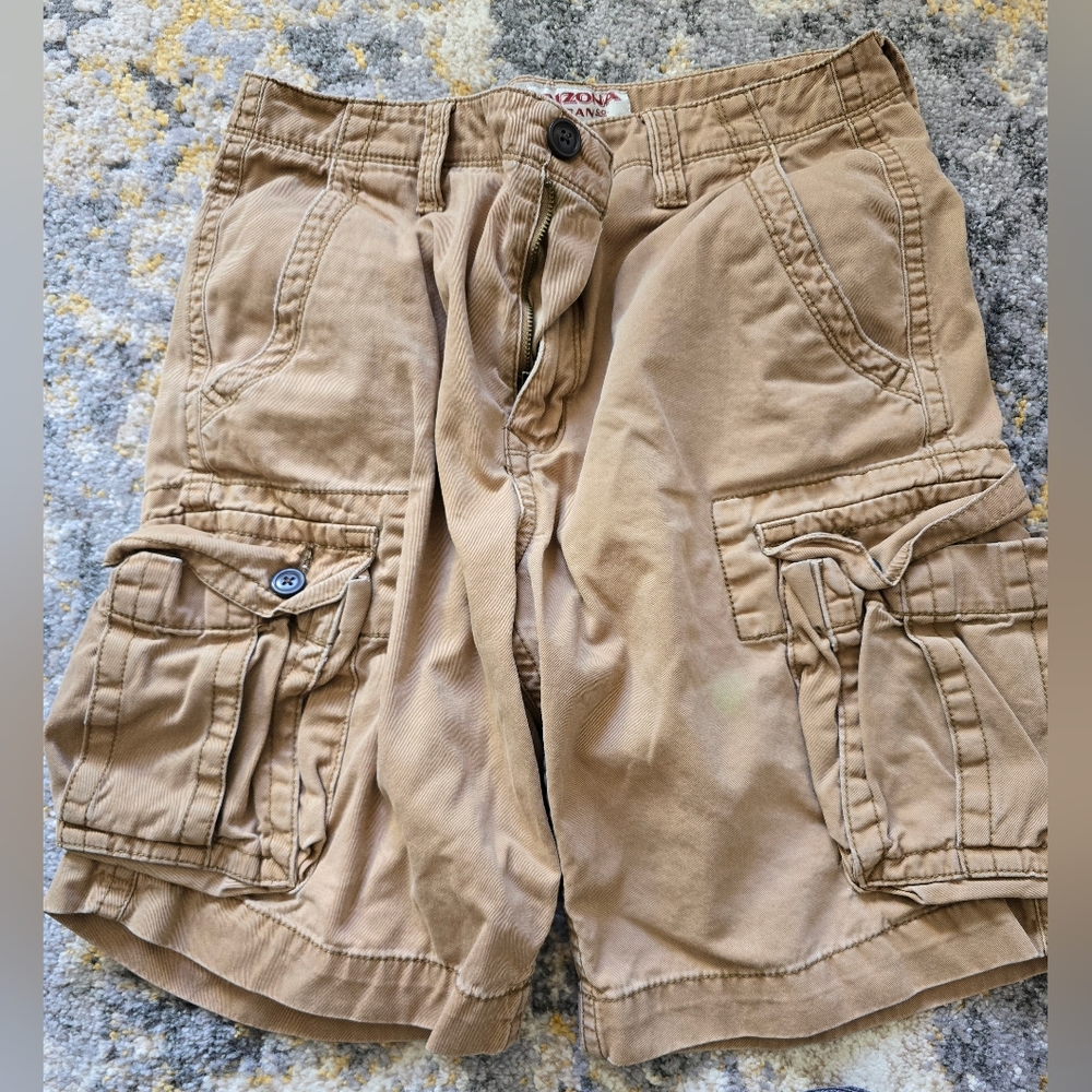 Arizona Men's Tan Cargo Shorts Size 30